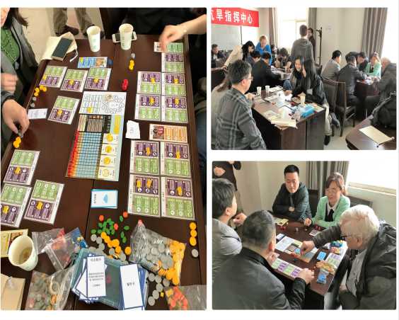 Testing groundwater board game with water authority people