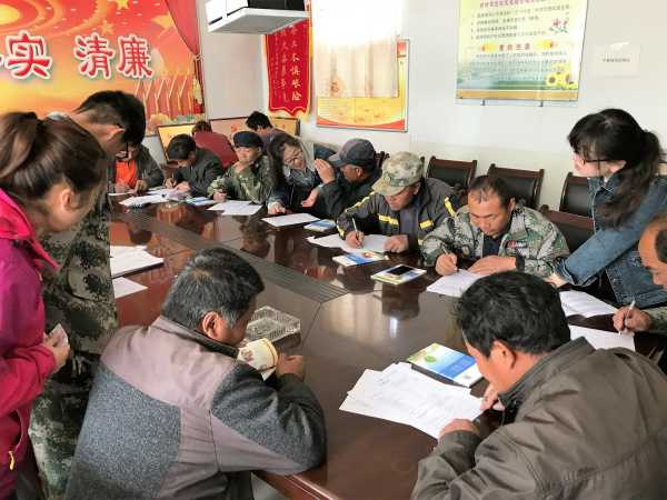 Field survey with farmers from Luotuocheng district in Zhangye
